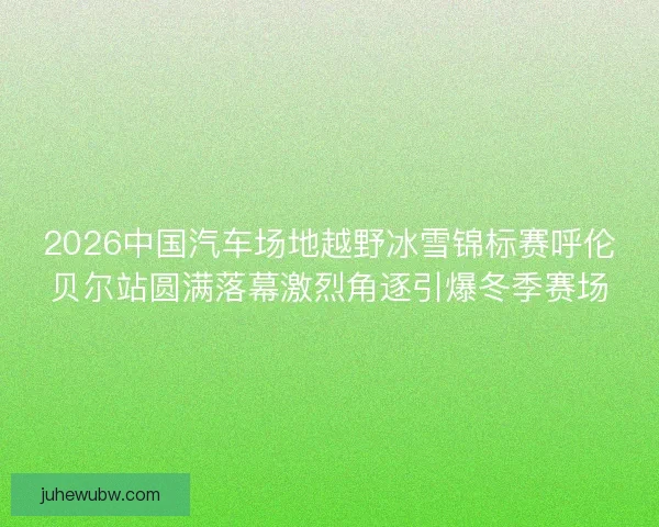 2026中国汽车场地越野冰雪锦标赛呼伦贝尔站圆满落幕激烈角逐引爆冬季赛场 2026中国汽车场地越野冰雪锦标赛呼伦贝尔站圆满落幕激烈角逐引爆冬季赛场